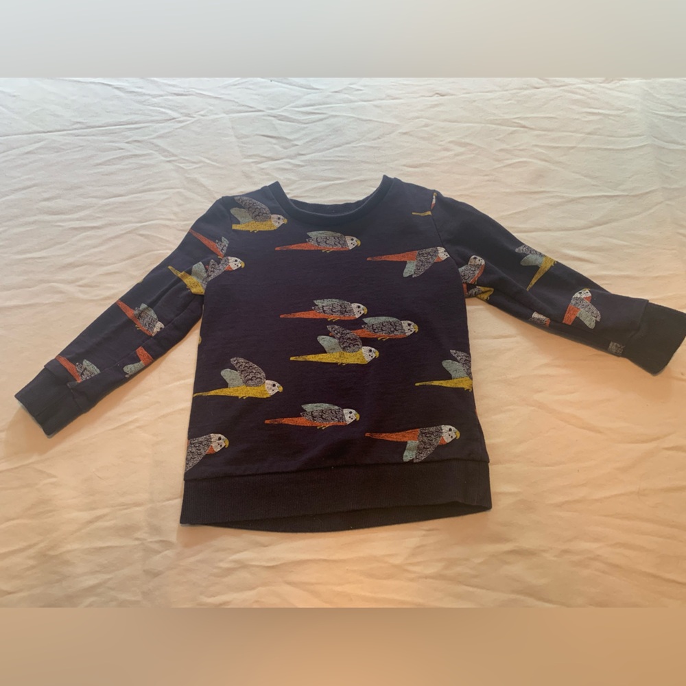 Heritage Kids Colorful Parrot Long Sleeve Tee